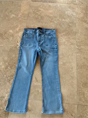 White House Black Market Light Blue Flare Jeans